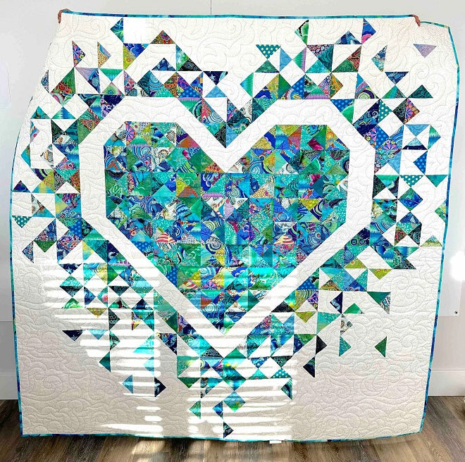 Exploding Heart Quilt Pattern by Slice of Pi Quilts – Quilt in a Day