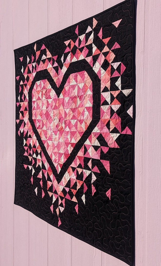 Mini Exploding Heart Quilt Pattern by Slice of Pi Quilts – Quilt in a Day