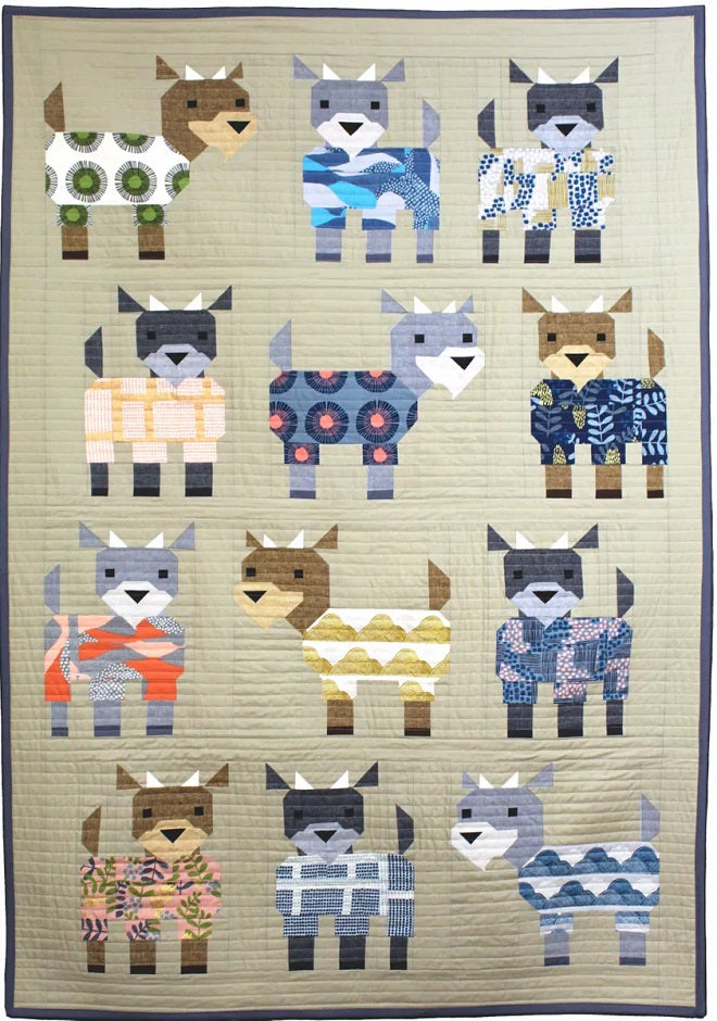 Kidding Around Goats In Pajamas Quilt Pattern by Art East Quilting Co ...