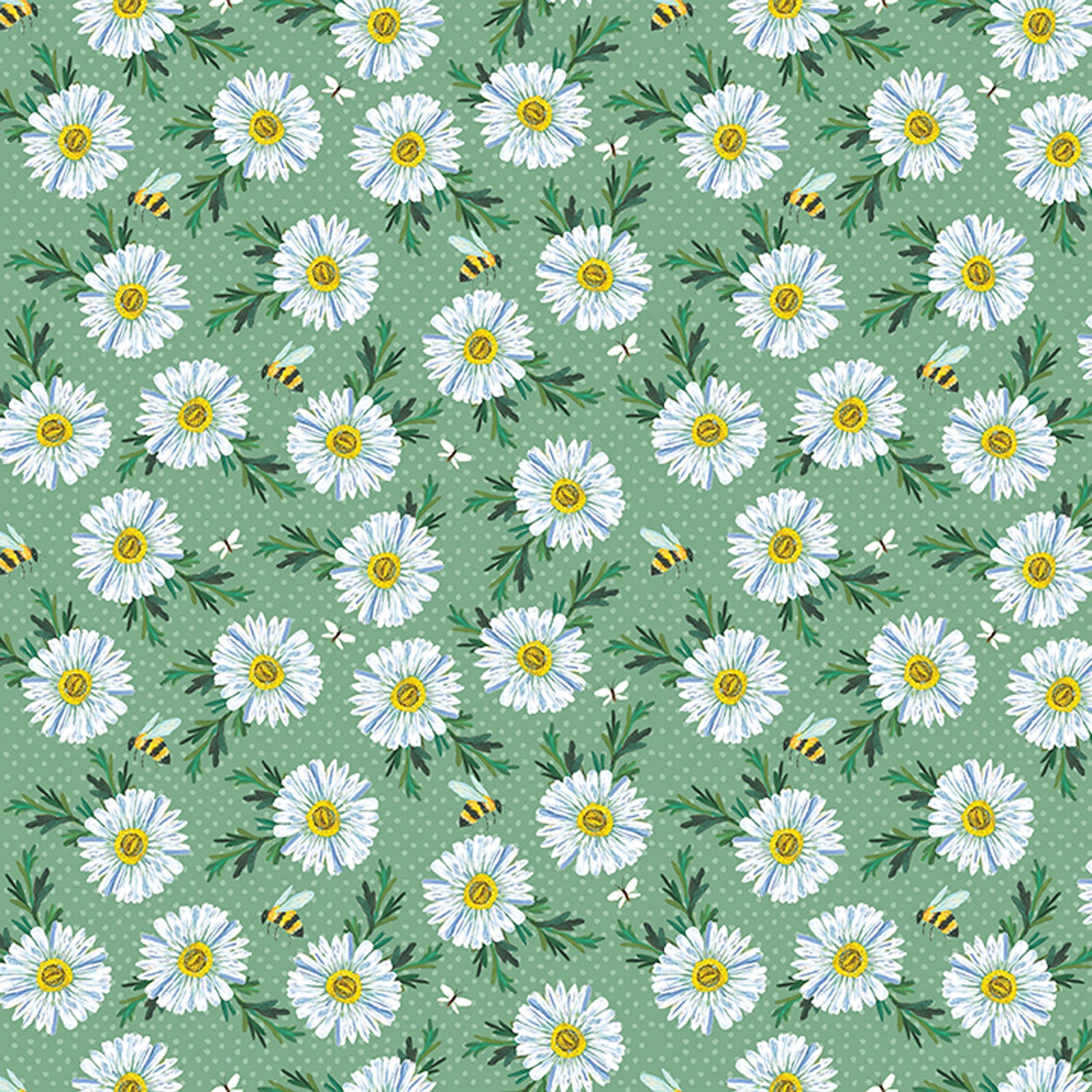 BENARTEX - A Wildflower Heart by Katie Daisy - Daisy Scatter