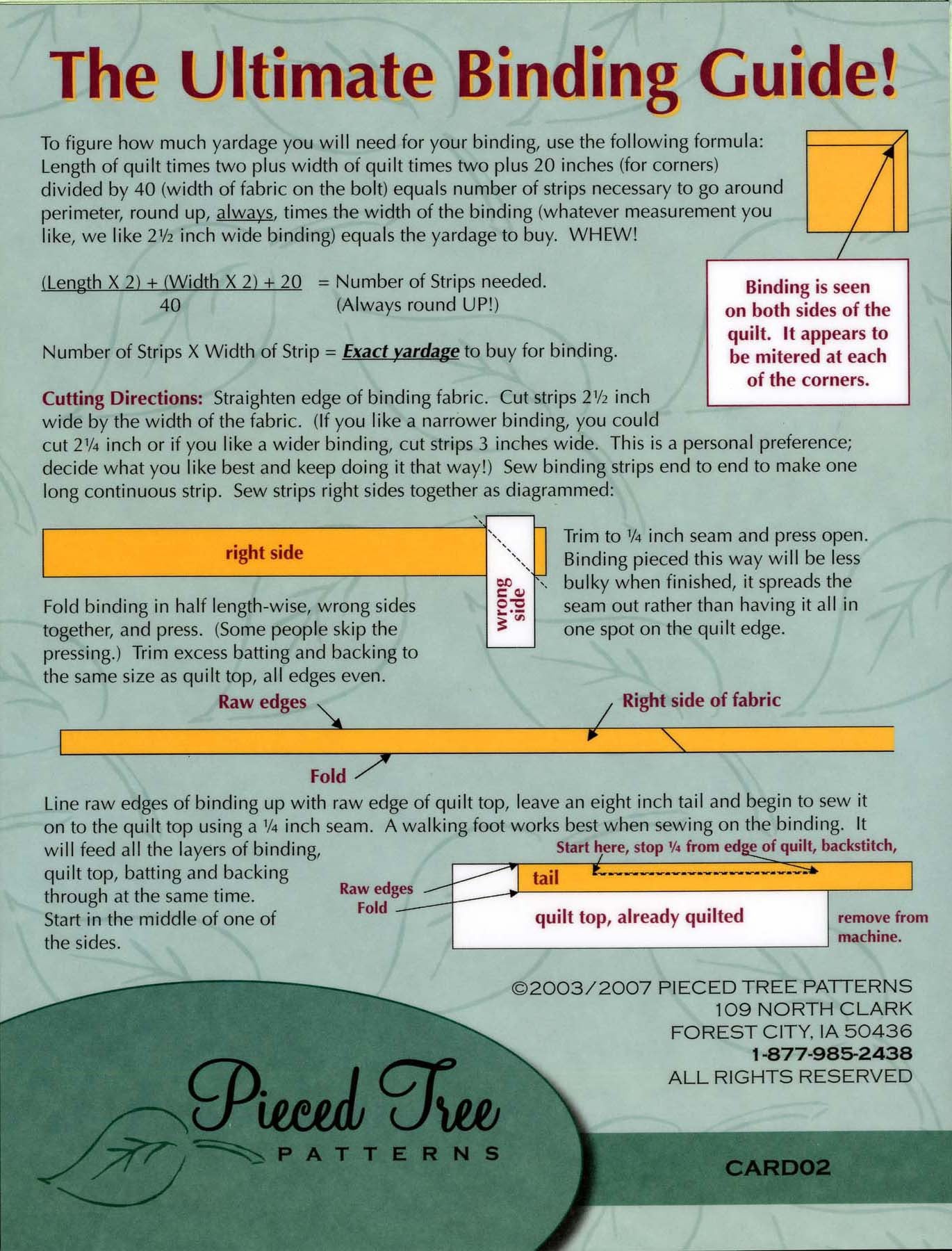 bind in card The Ultimate Binding Guide Card by Shelley Robson