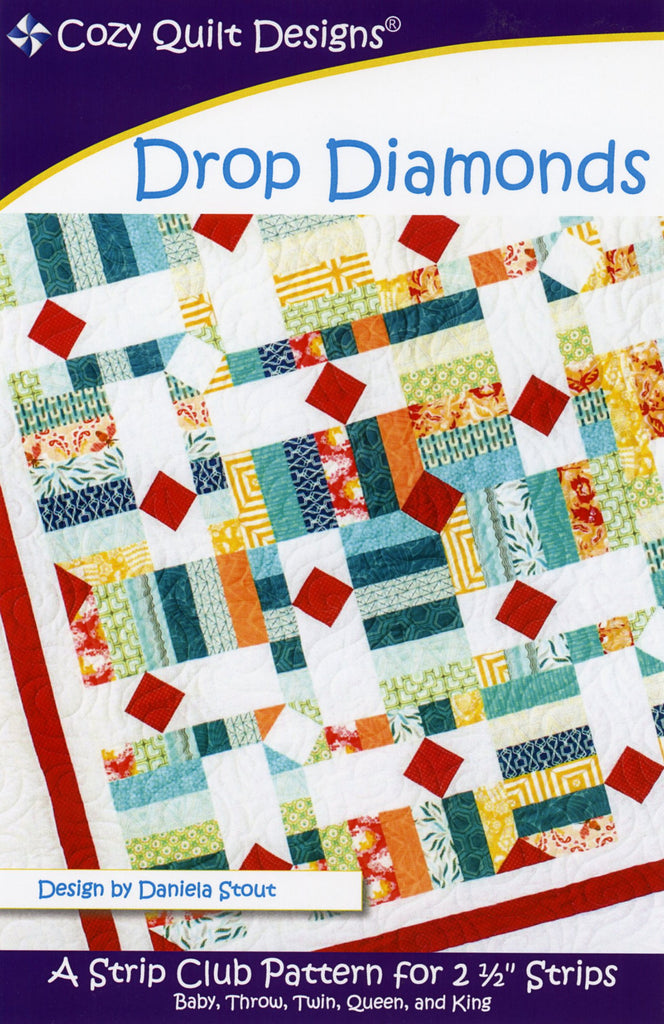 Drops Diamond Pattern Drop Diamonds Quilt Pattern by Daniela Stout – Quilt in a Day
