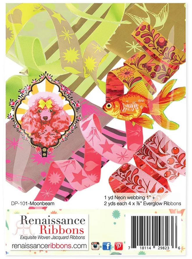 Relena Ribbons Tula Pink Moonbeam Designer Ribbon Pack by Renaissance Ribbons – Quilt ...