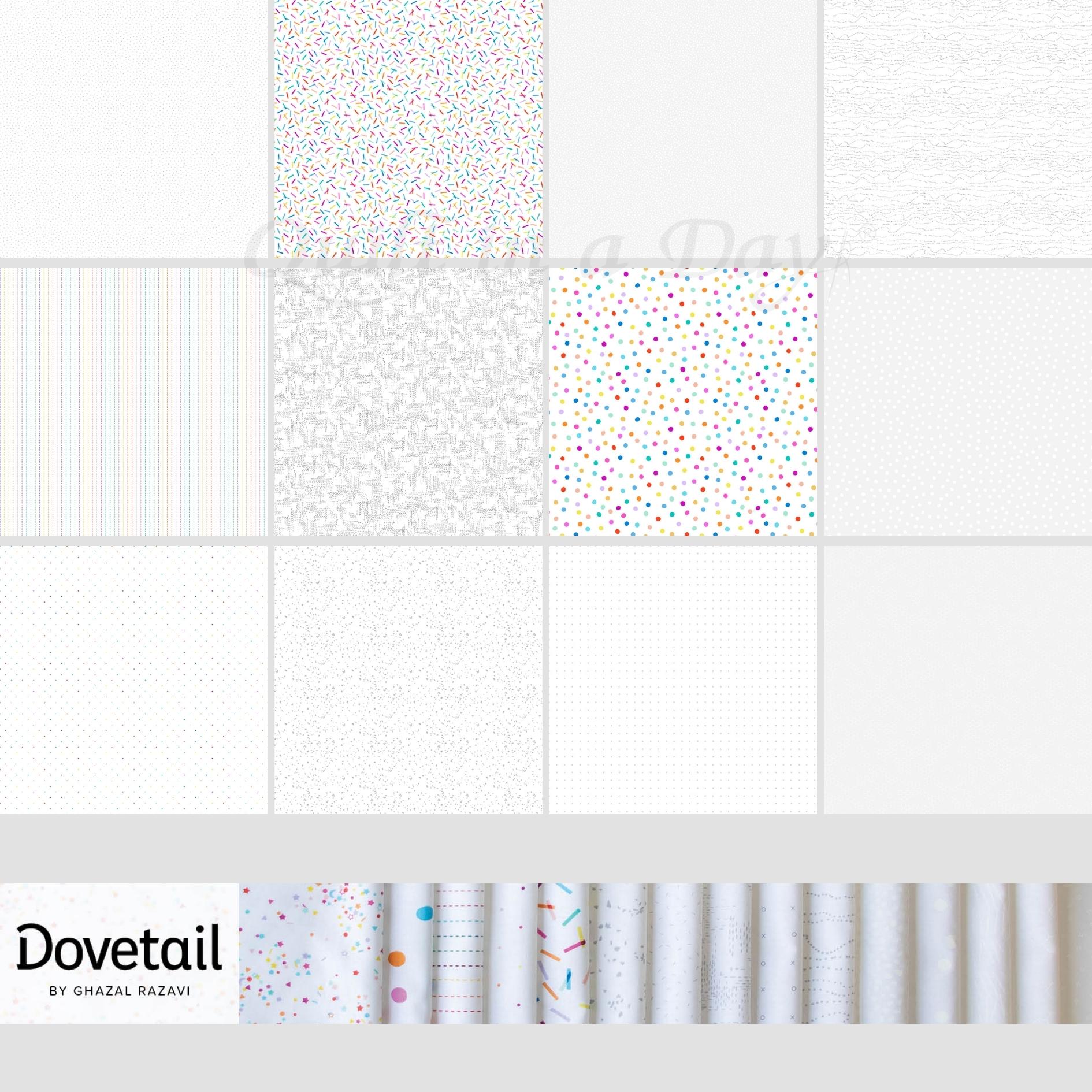 Dovetail Petals in White Grey
