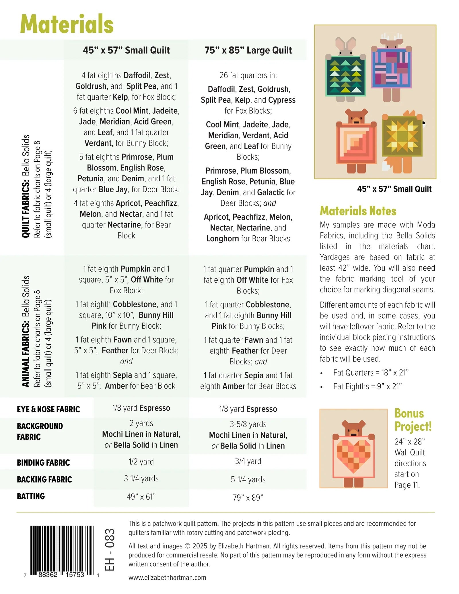Show and Tell Quilt Pattern by Elizabeth Hartman – Quilt in a Day