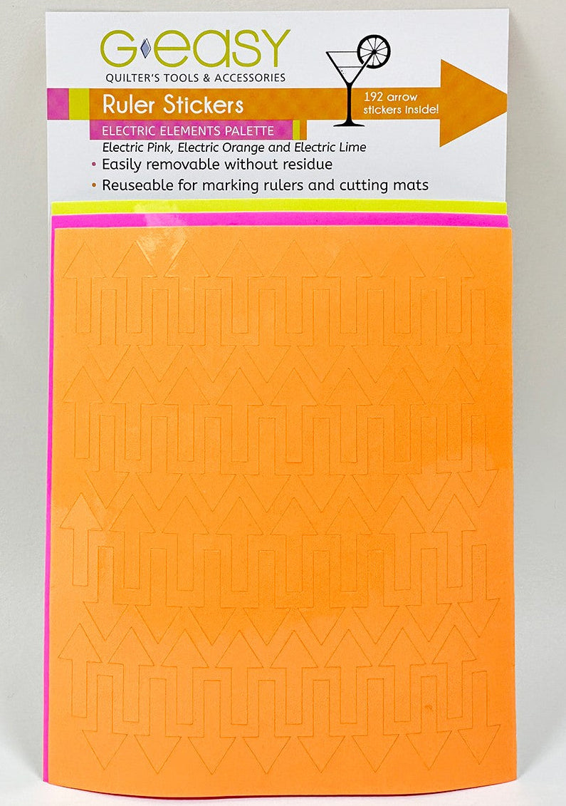 G-Easy Ruler Stickers - Electric Elements Palette – Quilt in a Day