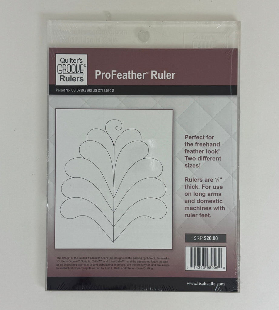 Quilter's Groove - ProFeather Ruler – Quilt in a Day