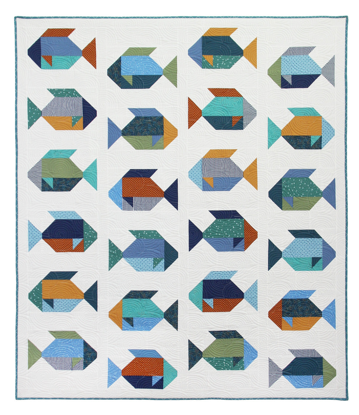 Fish Rag Quilt Fish Quilt Pattern by Allison Harris – Quilt in a Day