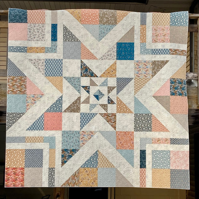 Triple Star Pattern Triple Barnstar Quilt Pattern by Amy Gibson – Quilt in a Day