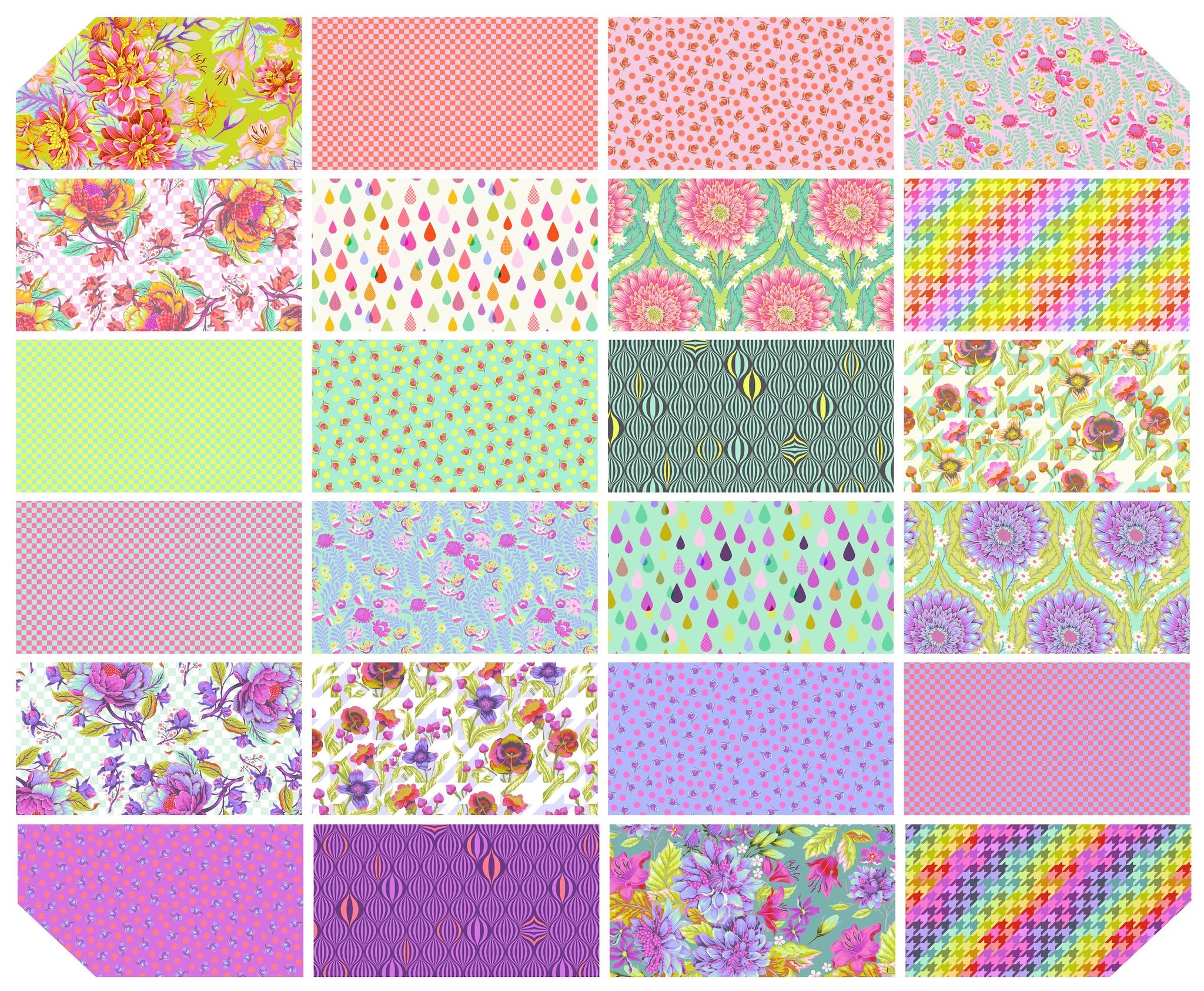 FREE SPIRIT - Untamed by Tula Pink - Neon - Check Please - Cosmic