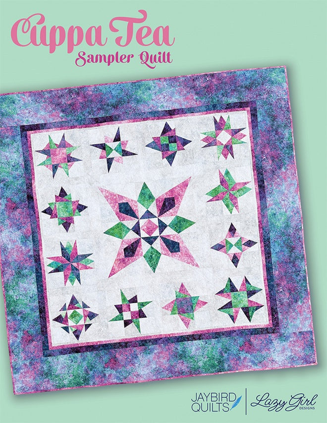 High Tea Quilt Patterns Cuppa Tea Sampler Quilt Book by Julie Herman Jaybird Quilts – Quilt in ...