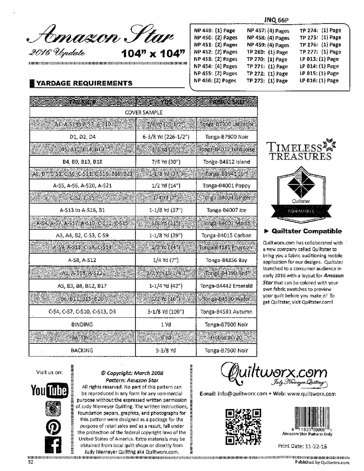 - order page - 西村 Amazon Star – Foundation Paper Piecing Quilt Pattern