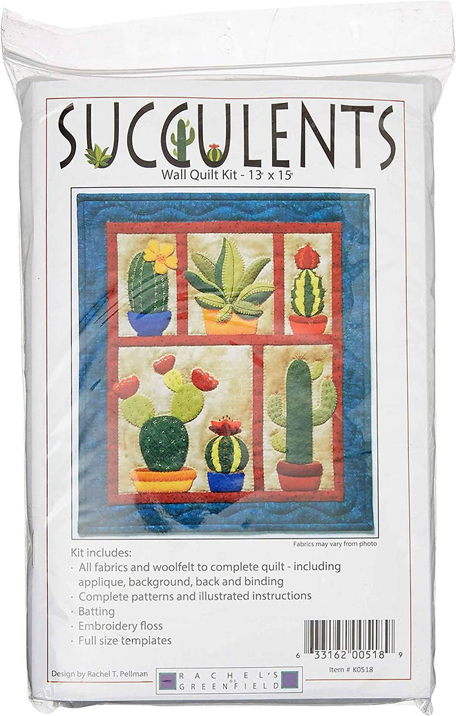 succulent quilt Succulents Wall Quilt Kit by Rachel's Of Greenfields – Quilt in a Day