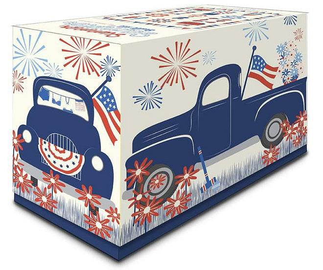 Red White and Bang Summer Sampler Quilt Boxed Kit by Riley on sale Blake