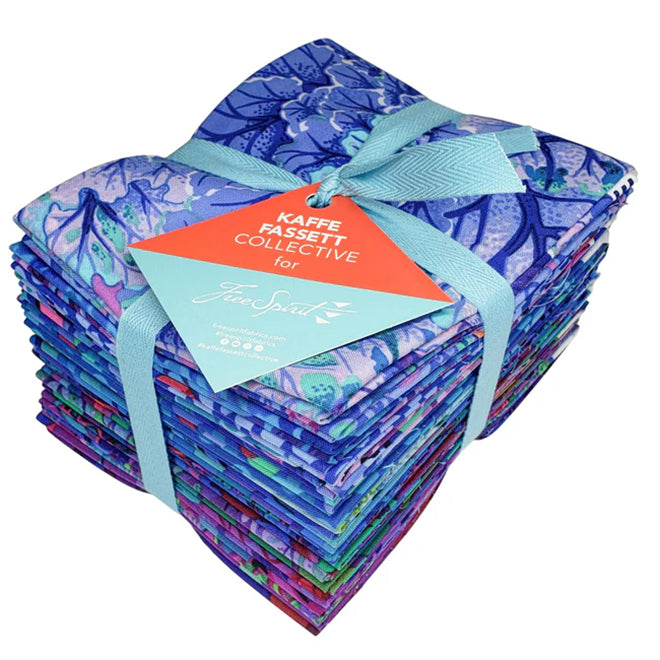 Free Spirit - Classic Plus - Royal Fat Quarter Bundle by Kaffe
