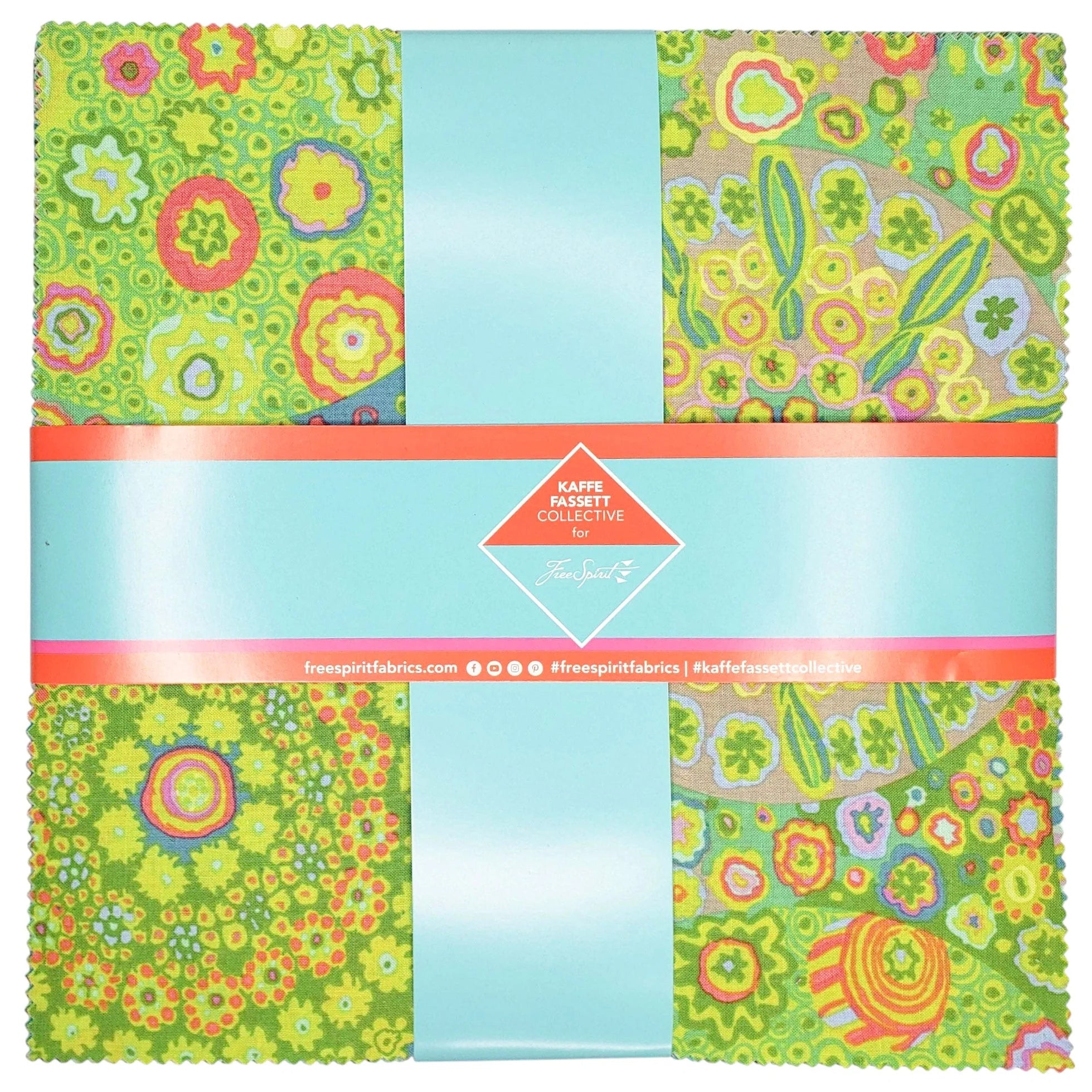 Free Spirit - Classics Plus - Tidal 10 inch Charm by Kaffe Fassett