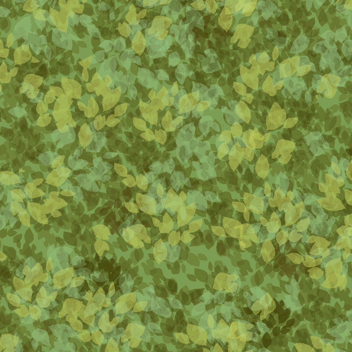 P&B TEXTILES - Fall Friends by Makiko - Tonal Leaf Blender - Green ...