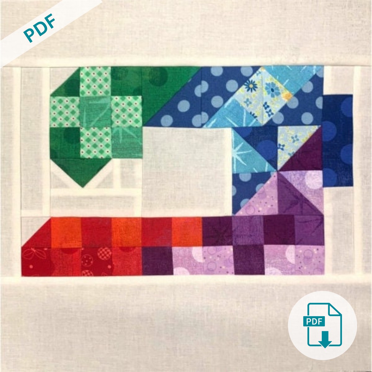 Patchwork Sewing Machine PDF Quilt Pattern by Sew Many Notions – Quilt ...