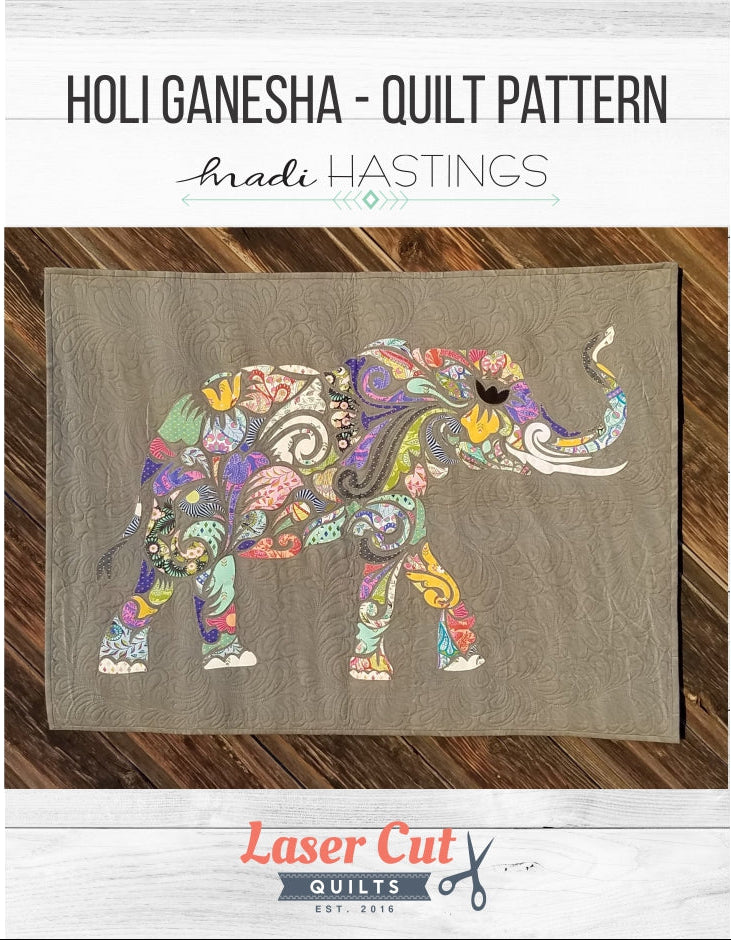 Holi Ganesha Quilt Pattern by Madi Hastings – Quilt in a Day