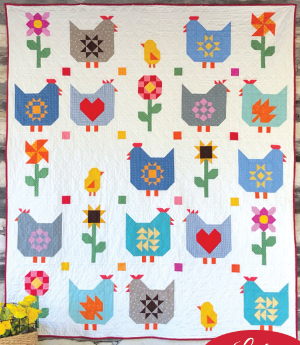 Quilty Chicks Block of the Month Quilt Pattern by Leila Gardunia ...