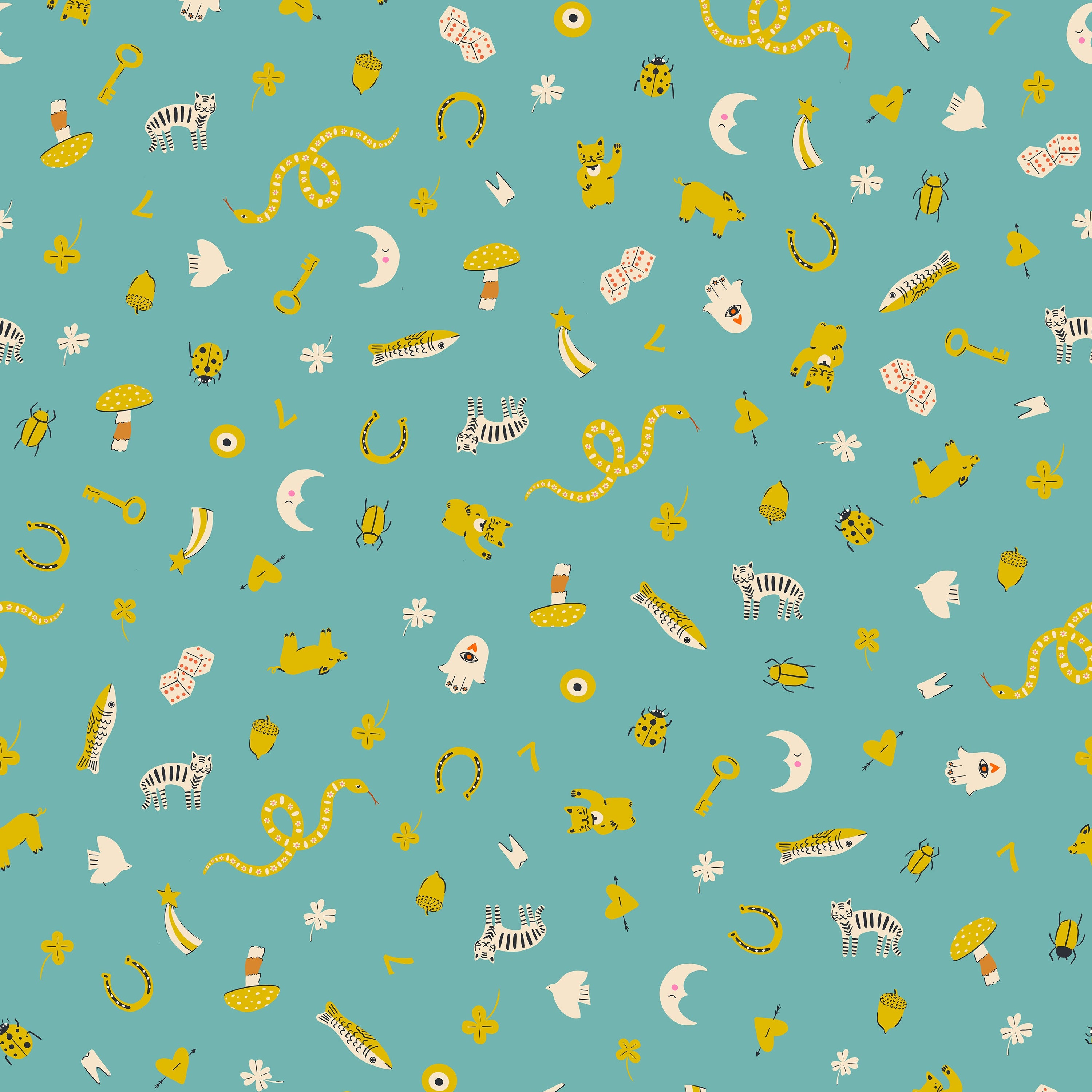 Ooh Lucky Lucky: Good Luck in Turquoise