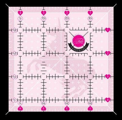 Tula Pink 4.5in x 4.5in Non Slip Unicorn Ruler Tula Pink 4.5in x 4.5in Non Slip Unicorn Ruler