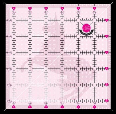 Tula Pink 4.5in x 4.5in Non Slip Unicorn Ruler Tula Pink 4.5in x 4.5in Non Slip Unicorn Ruler
