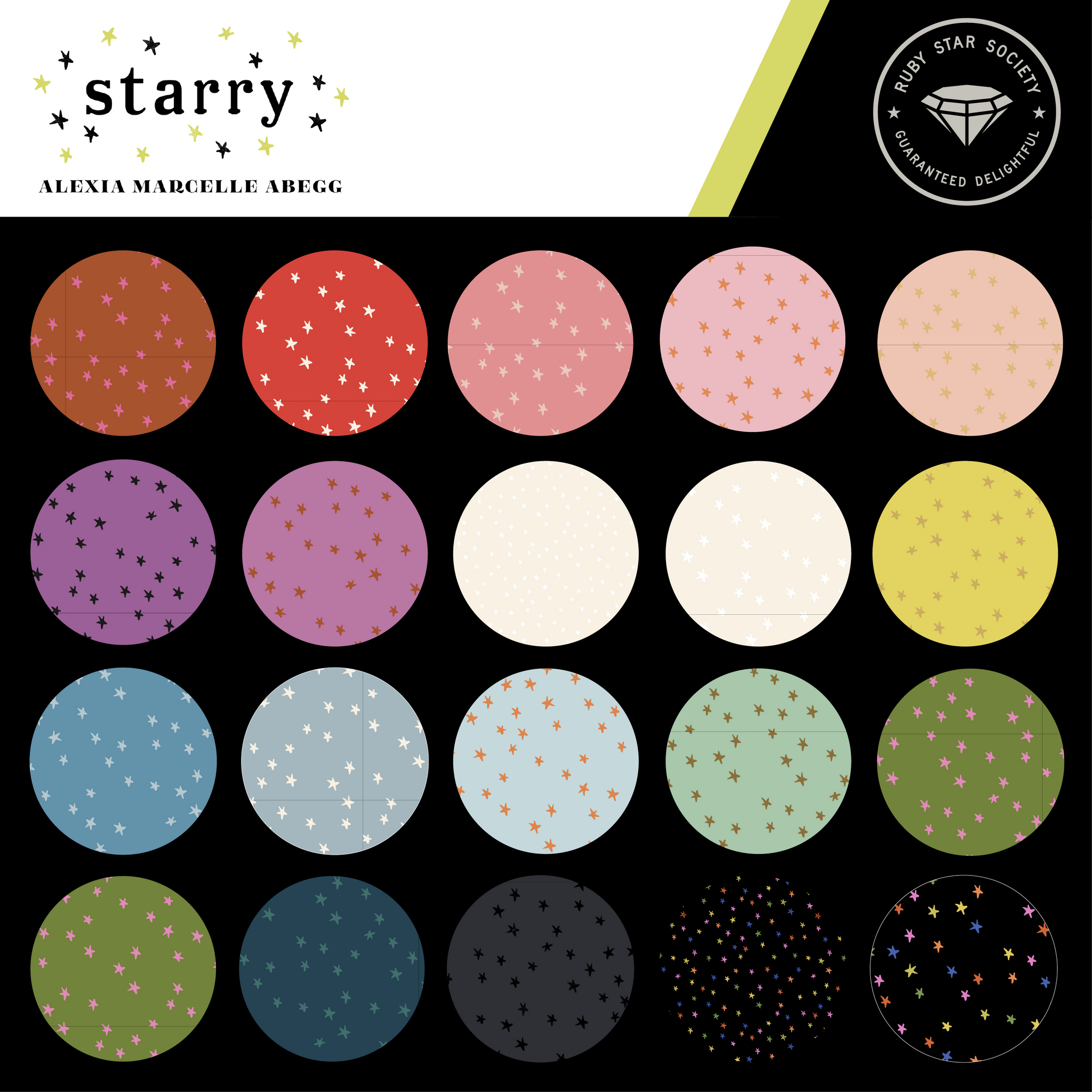 MODA - Ruby Star Society - Starry by Alexia Abegg - Charcoal