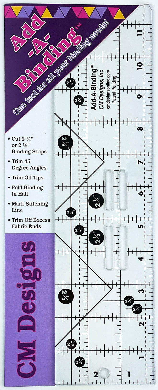 Add-A-Binding Ruler by CM Designs – Quilt in a Day