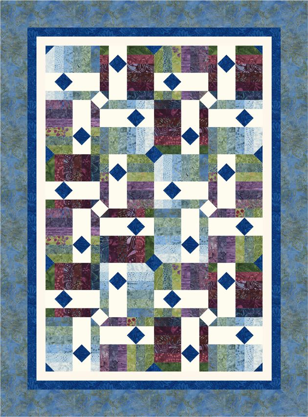 Drops Diamond Pattern Drop Diamonds Quilt Pattern by Daniela Stout – Quilt in a Day