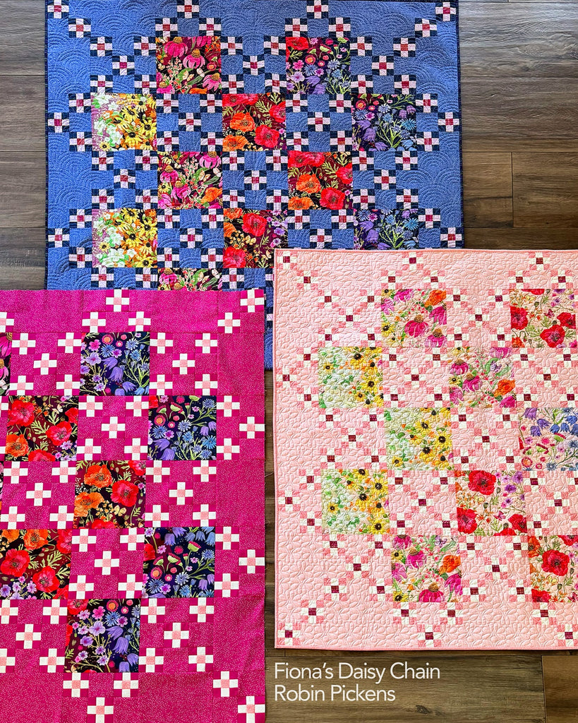 Fiona’s Daisy Chain Quilt Pattern by Robin Pickens – Quilt in a Day