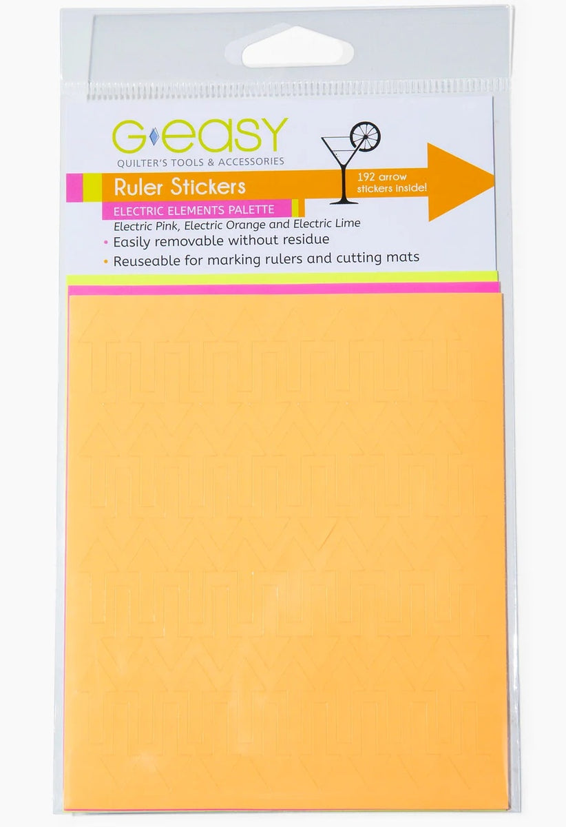 G-Easy Ruler Stickers - Electric Elements Palette – Quilt in a Day