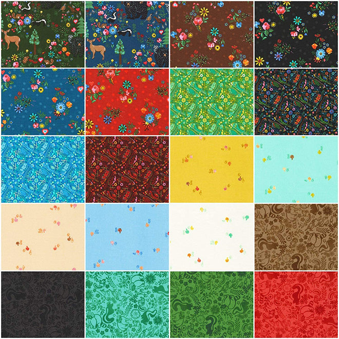 Robert Kaufman Wishwell Winterstone Jelly Roll - 40 Pre-cut 2.5" Fabric Strips | Vanessa Lillrose Quilting Cotton