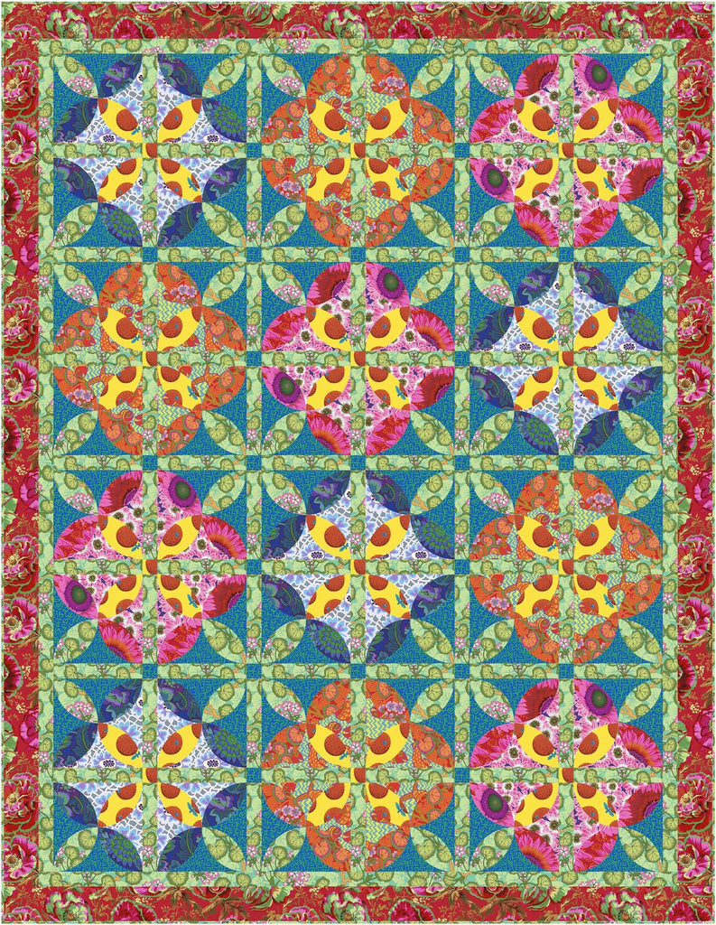 Melon Blossom Quilt Pattern by Tamarinis – Quilt in a Day