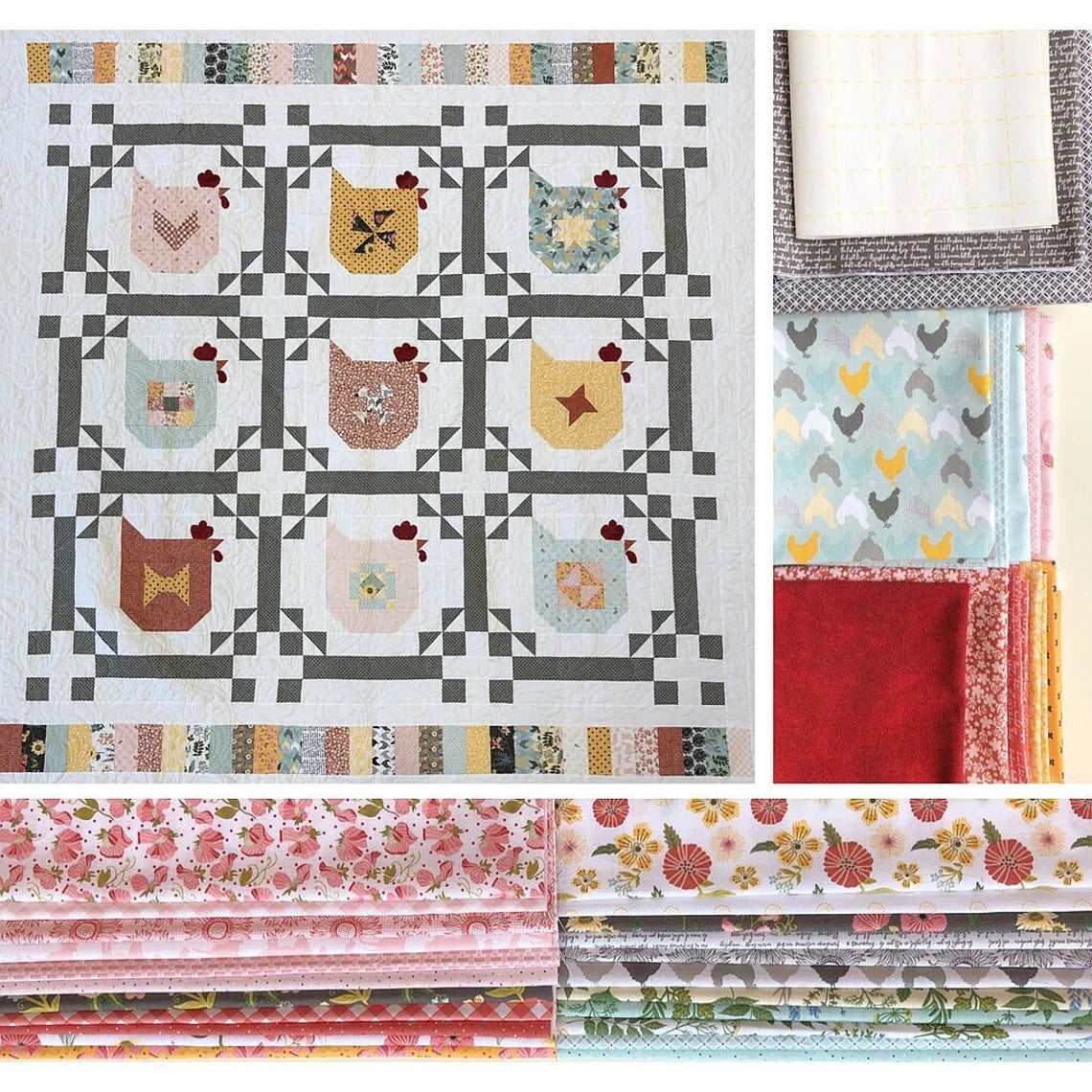 Chicken Scratch Quilt Pattern by Poppie Cotton – Quilt in a Day