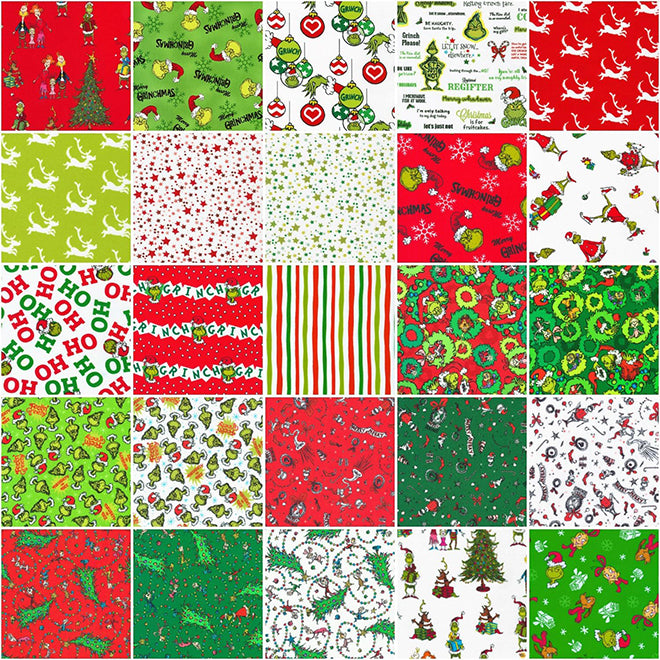 6 2024 yd Grinch Fabric Bundle ~ RESERVED