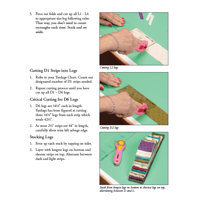 Original Log Cabin Ruler by Quilt in a Day - Companion to 6th Edition