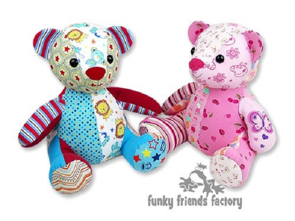 Melody Memory Bear Pattern by Funky Friends Factory – Quilt in a Day melody-memory-bear-pattern-by-funky-friends-factory-quilt-in-a-day