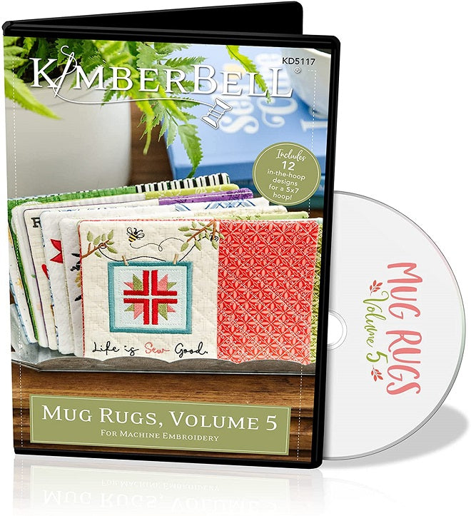 Cd - Mug Rugs Volume 5 Machine Embroidery Cd By Kimberbell Designs 