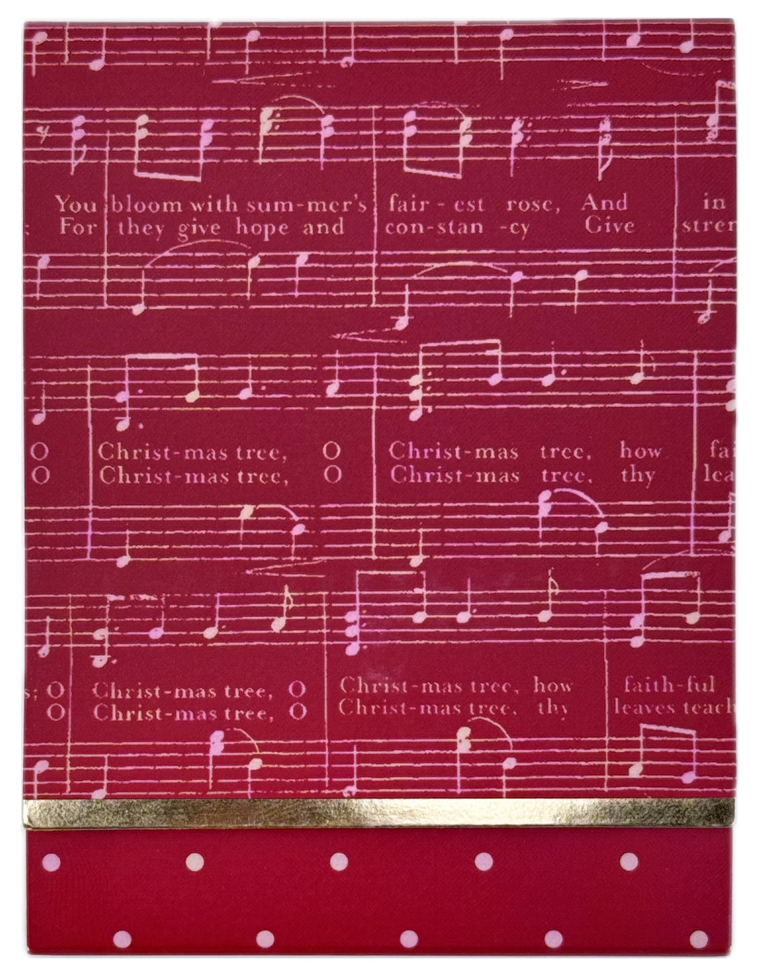 Musical Notes Notepad Moda - Berry & Pine