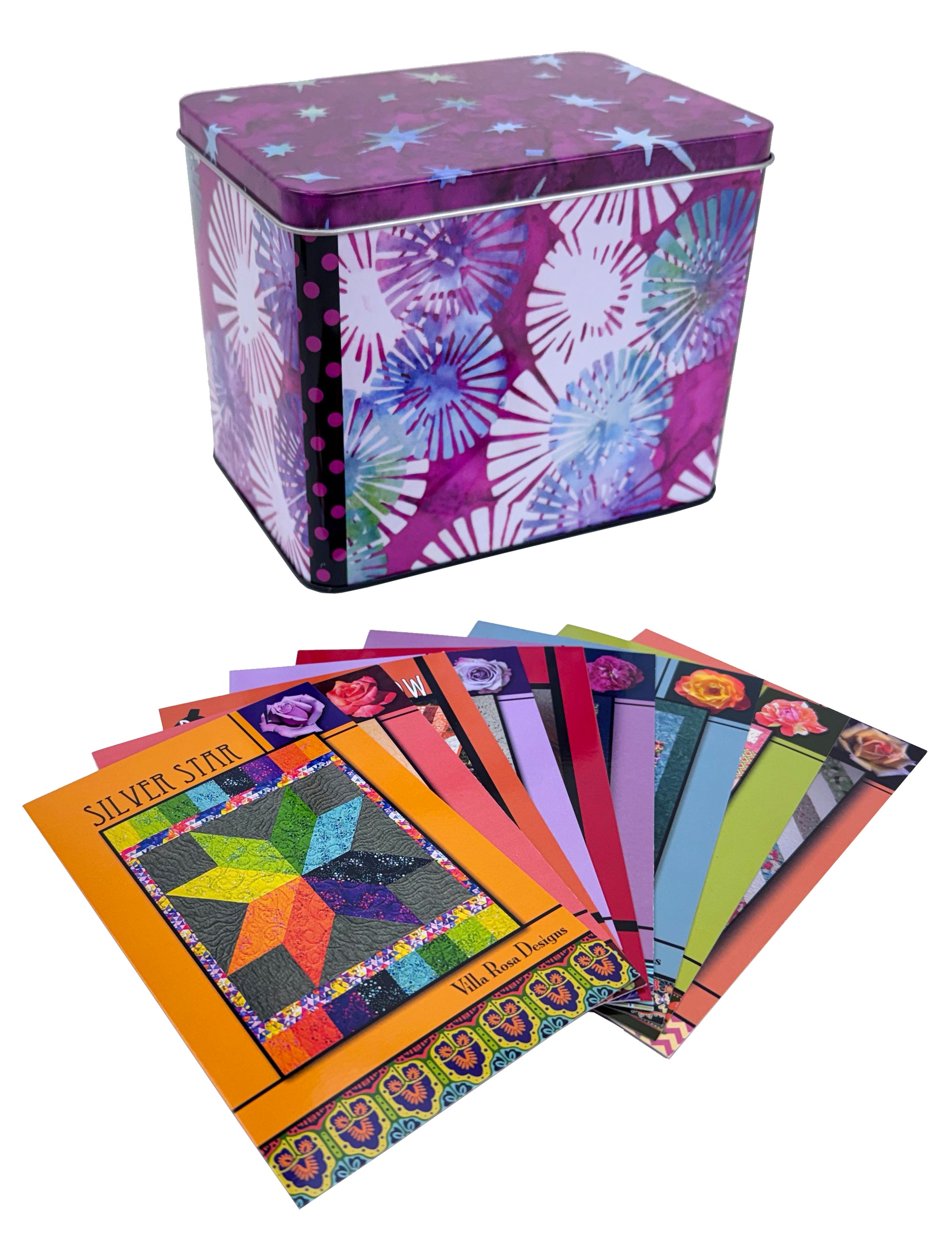 Villa Rosa Tin Recipe Card Holder by Pat Fryer – Quilt in a Day
