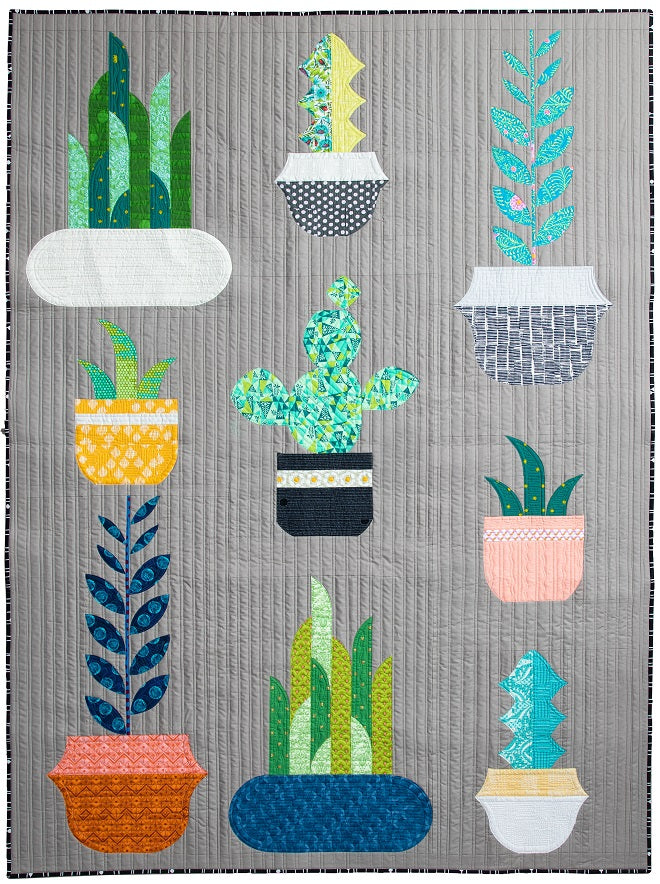 succulent quilt pattern Plant Life Pattern