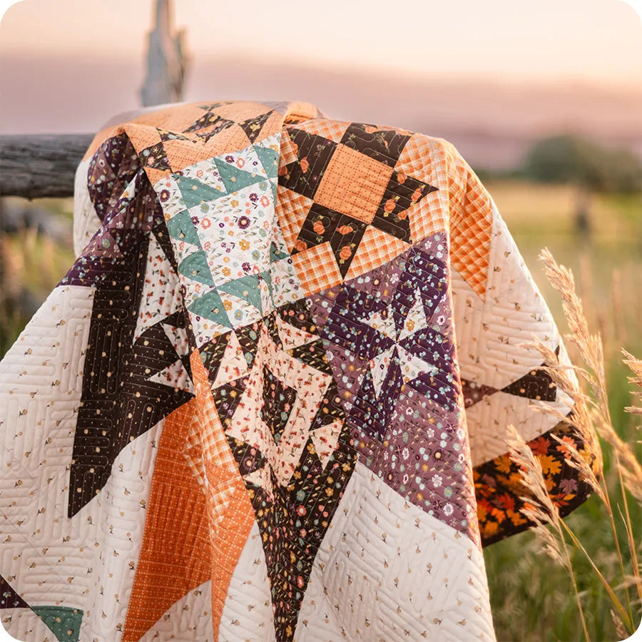 Riley Blake - Awe of Autumn - The Pressed Leaves Quilt Kit by Riley Blake - Awe of Autumn - The Pressed Leaves Quilt Kit by