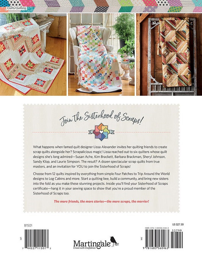 Lisa Alexander Patterns Sisterhood of Scraps Quilt Book by Lissa Alexander – Quilt in a Day