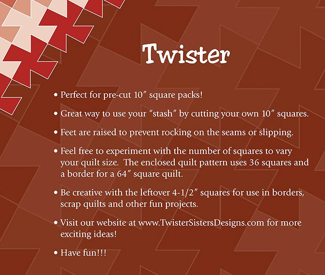 A Twisted Ruler Twister Pinwheel Ruler – Quilt in a Day