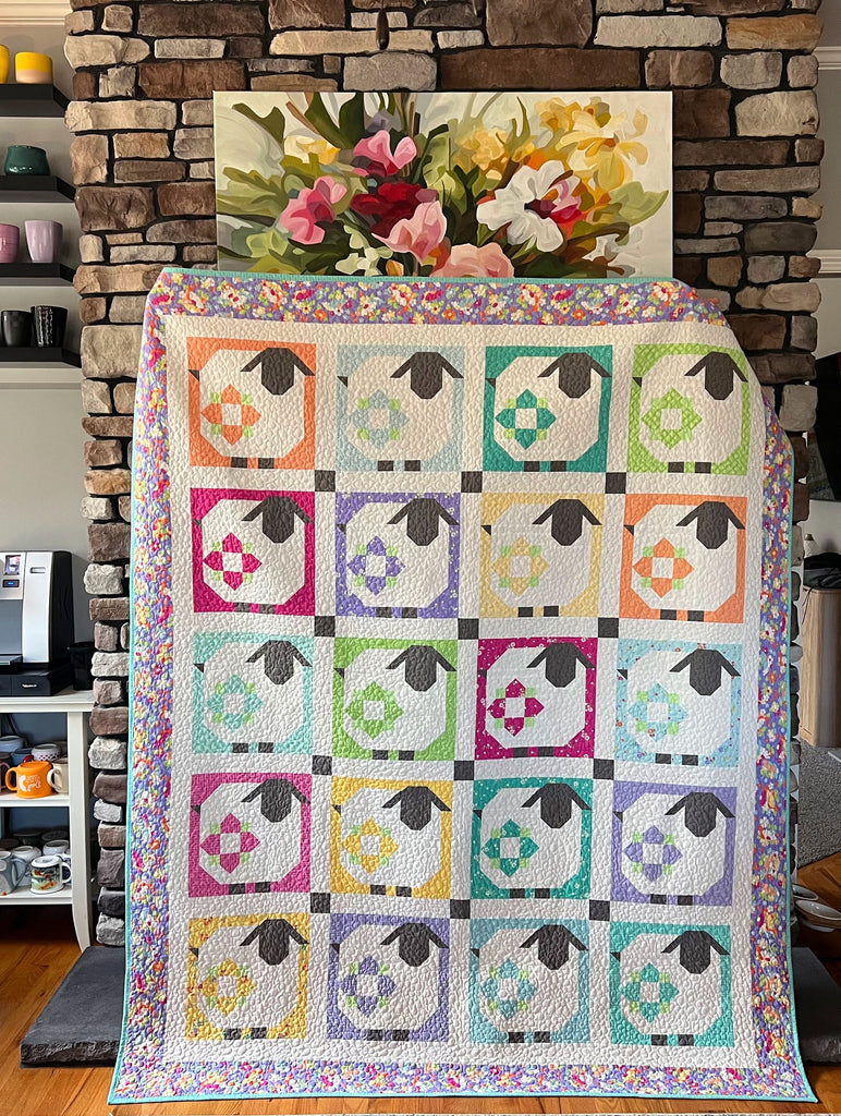 Wooly Flowers Quilt Pattern by Corey Yoder – Quilt in a Day