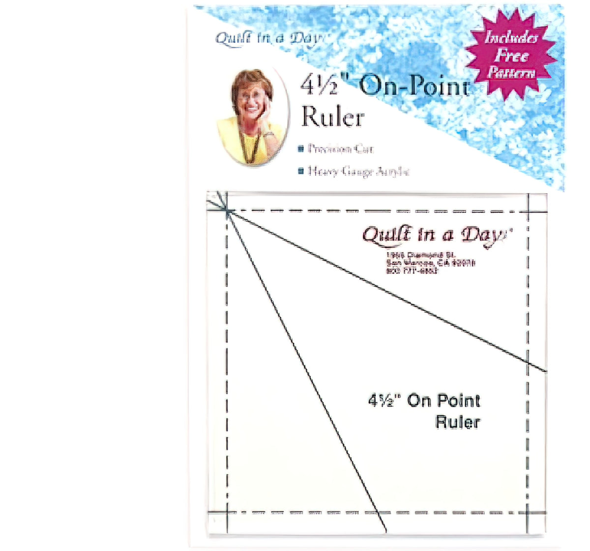4 1/2 On Point Ruler by Quilt in a Day