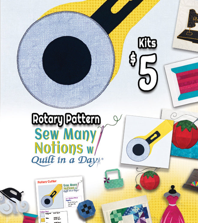 Free Rotary Cutter Pattern Download - Sew Many Notions – Quilt in a Day