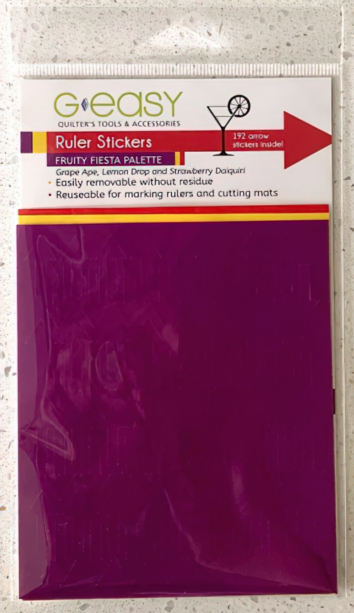 GEasy Ruler Stickers - Fruity Fiesta Palette by GE Designs – Quilt in a Day