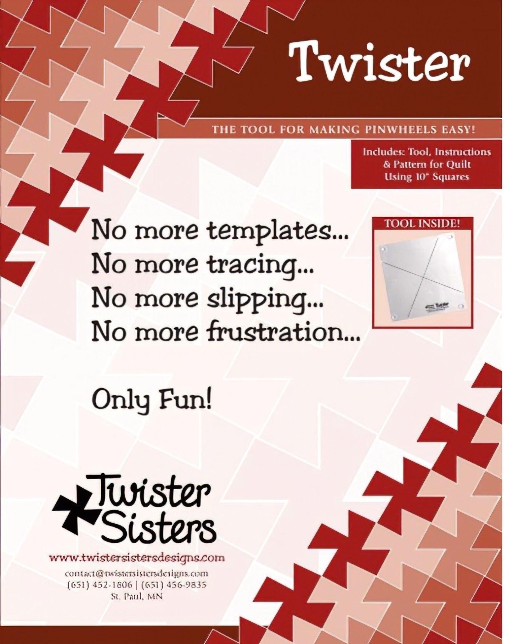 A Twisted Ruler Twister Pinwheel Ruler – Quilt in a Day
